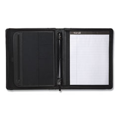 SAM15540 - Samsill® Regal™ Leather Zipper Binder with Handle & iPad® Pocket
