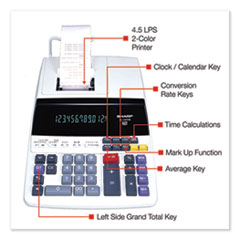 SHREL1197PIII - Sharp® EL1197PIII 12-Digit Commercial Printing Calculator