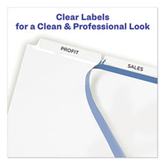 AVE11442 - Avery® Print & Apply Index Maker® Clear Label Unpunched Dividers with Easy Apply Printable Label Strip for Binding Systems