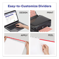 AVE11432 - Avery® Print & Apply Index Maker® Clear Label Unpunched Dividers with Easy Apply Printable Label Strip for Binding Systems