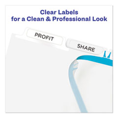 AVE11449 - Avery® Print & Apply Index Maker® Clear Label Plastic Dividers with Easy Apply Printable Label Strip