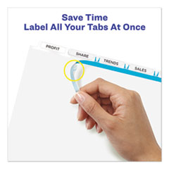 AVE11443 - Avery® Print & Apply Index Maker® Clear Label Unpunched Dividers with Easy Apply Printable Label Strip for Binding Systems