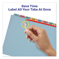 AVE11433 - Avery® Print & Apply Index Maker® Clear Label Plastic Dividers with Easy Apply Printable Label Strip