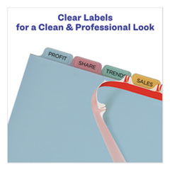 AVE12433 - Avery® Print & Apply Index Maker® Clear Label Plastic Dividers with Easy Apply Printable Label Strip
