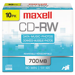 MAX630011 - Maxell® CD-RW Rewritable Disc