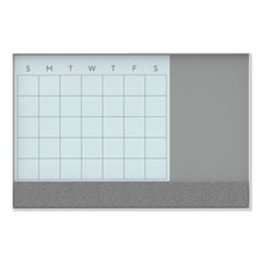 UBR3197U0001 - U Brands 3N1 Magnetic Glass Dry Erase Combo Board