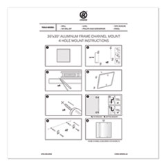 UBR2806U0001 - U Brands PINIT Magnetic Dry Erase Board