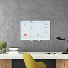 UBR3967U0001 - U Brands Floating Glass Dry Erase Calendar