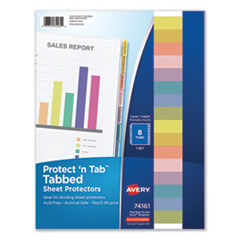 AVE74161 - Avery® Protect 'n Tab™ Tabbed Sheet Protectors