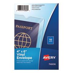 AVE74806 - Avery® Heavyweight Clear Vinyl Envelope
