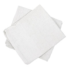 Hospeco Counter Cloth/Bar Mop, 15.5 x 17, White, Cotton, 60/Carton