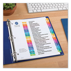 AVE11125 - Avery® Customizable Table of Contents Ready Index® Multicolor Dividers with Printable Section Titles