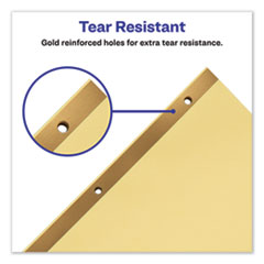 AVE11307 - Avery® Preprinted Laminated Tab Dividers with Gold Reinforced Binding Edge