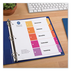 AVE11187 - Avery® Customizable Table of Contents Ready Index® Multicolor Dividers with Printable Section Titles