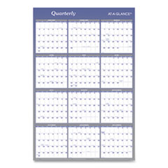 AAGA1102 - AT-A-GLANCE® Vertical/Horizontal Erasable Quarterly/Monthly Wall Planner