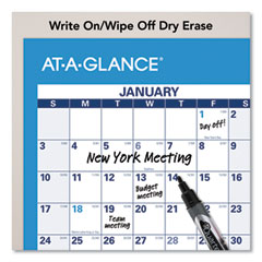 AAGPM20028 - AT-A-GLANCE® Horizontal Erasable Wall Planner