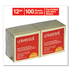 UNV35664 - Universal® Fan-Folded Self-Stick Pop-Up Note Pads