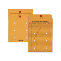 QUA63462 - Quality Park™ Brown Kraft String & Button Interoffice Envelope