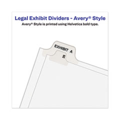 AVE01373 - Avery® Legal Index Divider, Exhibit Alpha Letter, Avery® Style
