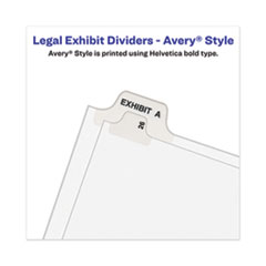 AVE12398 - Avery® Legal Index Divider, Exhibit Alpha Letter, Avery® Style