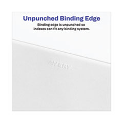 AVE01378 - Avery® Legal Index Divider, Exhibit Alpha Letter, Avery® Style