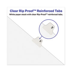 AVE12395 - Avery® Legal Index Divider, Exhibit Alpha Letter, Avery® Style