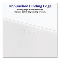 AVE11942 - Avery® Legal Index Divider, Exhibit Alpha Letter, Avery® Style