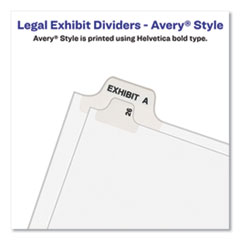AVE12395 - Avery® Legal Index Divider, Exhibit Alpha Letter, Avery® Style