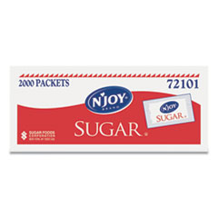 Sugar Foods Sugar Packets, 0.1 oz, 2,000 Packets/Box