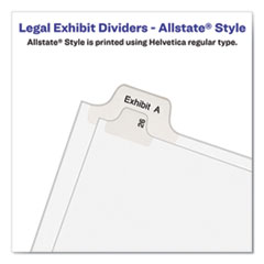 AVE82202 - Avery® Preprinted Legal Exhibit Index Tab Dividers with Black and White Tabs