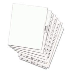 AVE11397 - Avery® Preprinted Legal Exhibit Index Tab Dividers with Black and White Tabs