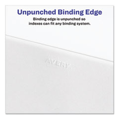 AVE01702 - Avery® Preprinted Legal Exhibit Index Tab Dividers with Black and White Tabs