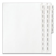 AVE82105 - Avery® Preprinted Legal Exhibit Index Tab Dividers with Black and White Tabs