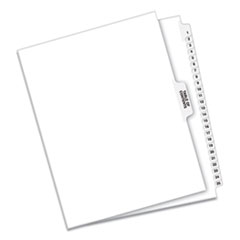 AVE11370 - Avery® Preprinted Legal Exhibit Index Tab Dividers with Black and White Tabs