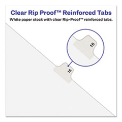 AVE11910 - Avery® Preprinted Legal Exhibit Index Tab Dividers with Black and White Tabs