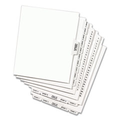 AVE11911 - Avery® Preprinted Legal Exhibit Index Tab Dividers with Black and White Tabs