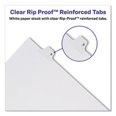 AVE82202 - Avery® Preprinted Legal Exhibit Index Tab Dividers with Black and White Tabs