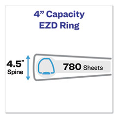 AVE09801 - Avery® Durable View Binder with DuraHinge® and EZD® Rings