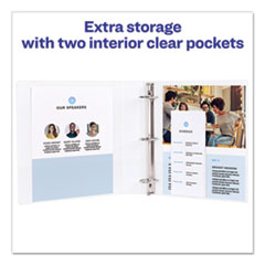 AVE17032 - Avery® Durable View Binder with DuraHinge® and Slant Rings