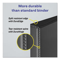 AVE17021 - Avery® Durable View Binder with DuraHinge® and Slant Rings