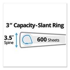 AVE17041 - Avery® Durable View Binder with DuraHinge® and Slant Rings