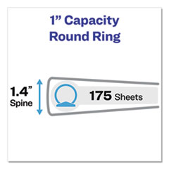 AVE19601 - Avery® Showcase Economy View Binder with Round Rings