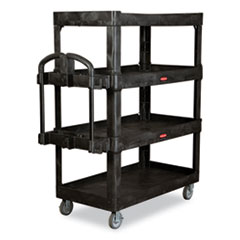 RCP2128657 - Rubbermaid® Commercial 4-Shelf Heavy-Duty Ergo Utility Cart