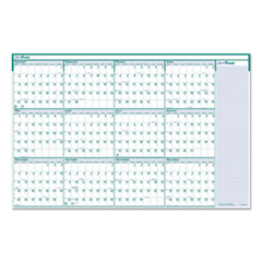 HOD392 - House of Doolittle™ Express Track® 100% Recycled Reversible/Erasable Yearly Wall Calendar