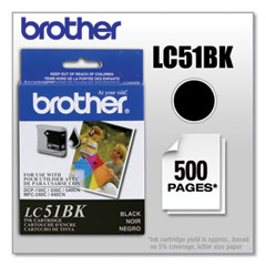 BRTLC51BK - Brother LC51BK, LC51C, LC51HYBK, LC51M, LC51Y Ink