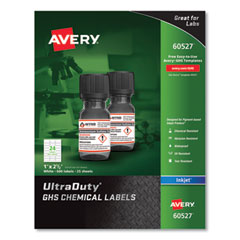 AVE60527 - Avery® UltraDuty® GHS Chemical Waterproof & UV Resistant Labels