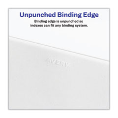 AVE11959 - Avery® Blank Tab Legal Exhibit Index Dividers with White Tabs