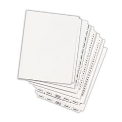 AVE11959 - Avery® Blank Tab Legal Exhibit Index Dividers with White Tabs