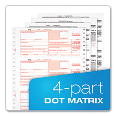 TOP2299NEC - TOPS™ 4-Part 1099-NEC Continuous Tax Forms