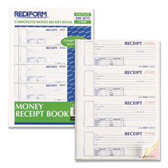 REDS1657NCL - Rediform® Durable Hardcover Numbered Money Receipt Book